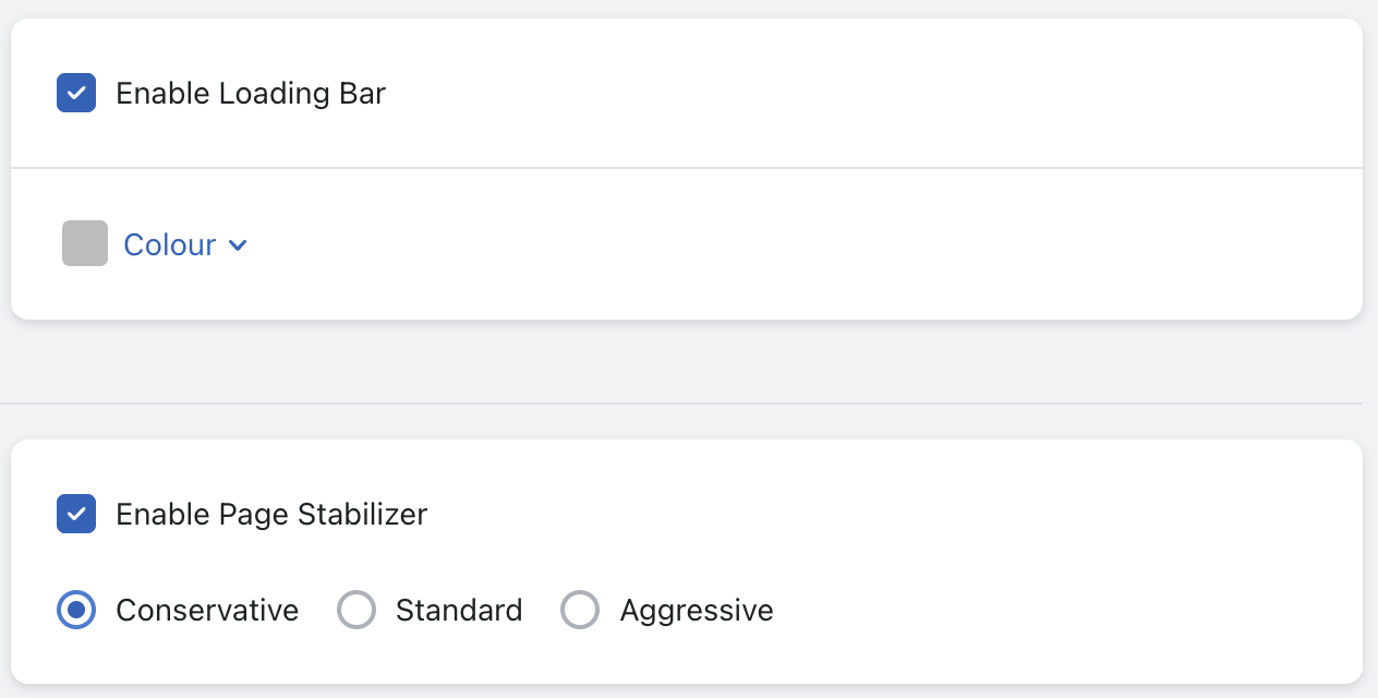 Hyperspeed's visual optimization tools stabilize and improve your site's look and feel 